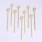 100 Natural Bamboo Skewers Bird Top Sustainable COCKTAIL PICKS Party Decorations